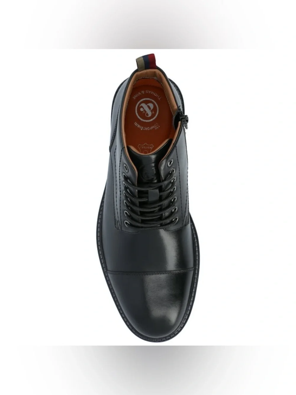Thomas & Vine Avrum Black Zip and Lace Up Leather Chukka Boot Sz 11.5 BNWB